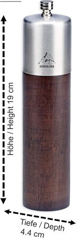 Salt and Pepper Grinder Set, Salt and Pepper Mills, Wooden Salt and Pepper Grinder Set, Blue, Red, Coloured | SB-GW201BLWO in Saudi Arabia