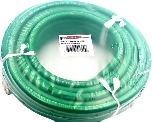 Argon Gas Hose for MIG/TIG Welding Flowmeter 1/4", 5/8"X18 Male, NPT Fittings, Inert Hose (50 Feet) in Saudi Arabia