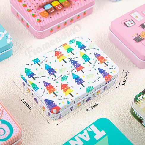 Framendino, 10 Pack Metal Tin Plate Empty Boxes Tin Trinket Jewelry Coin Box with Lid for Jewelry Candy in Saudi Arabia