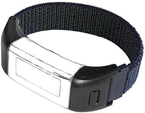 حزام الساعة متوافق مع أحزمة بديلة Garmin vivosmart HR/HR+ - حزام من النايلون المنسوج مزود بخطاف وحلقة in Kuwait