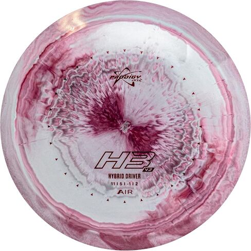 Prodigy Disc AIR Spectrum H3 V2 | Straight Flying Hybrid Driver | Lightweight Driver | 160-164g | New Swirly Lightweight Plastic | Easy Controlled Distance Shots | Colors May Vary in Saudi Arabia
