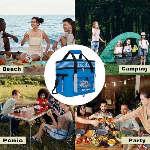 San Francisco Football Fan Picnic Bag Cooler, 45 Can Double Compartment Large Leakproof Cooler Bag,Adult Large Picnic Cooler Bag, Portable Insulated Travel Cooler. in Saudi Arabia