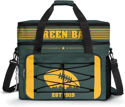 San Francisco Football Fan Picnic Bag Cooler, 45 Can Double Compartment Large Leakproof Cooler Bag,Adult Large Picnic Cooler Bag, Portable Insulated Travel Cooler. in Saudi Arabia