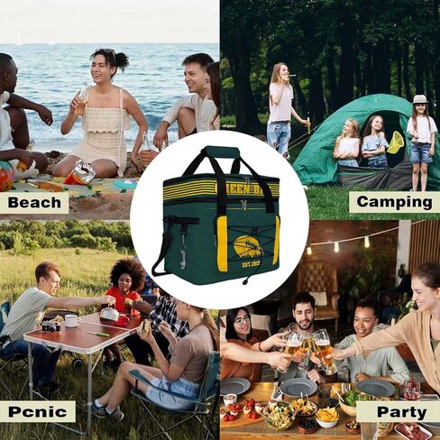 San Francisco Football Fan Picnic Bag Cooler, 45 Can Double Compartment Large Leakproof Cooler Bag,Adult Large Picnic Cooler Bag, Portable Insulated Travel Cooler. in Saudi Arabia