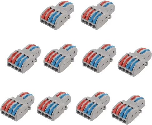 Lever Wire Nut Connectors, Circuit Inline Splices,Quick Wiring Cable Connector Push-in Conductor Terminal Block (3 in 6 Out) in Saudi Arabia