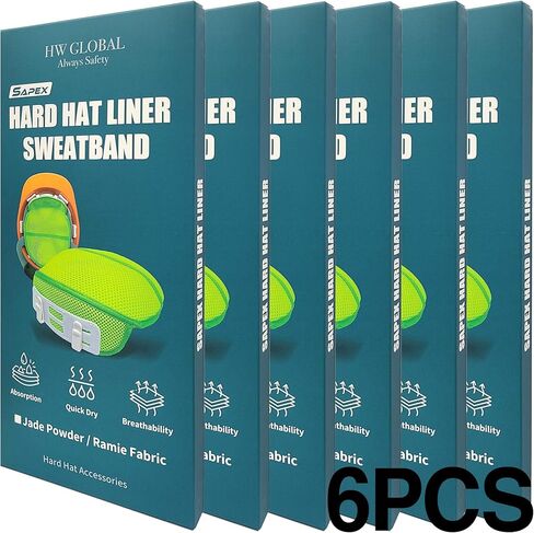3PCS Hard Hat Liner Sweatband Work Safety Helmet Accessories, Washable Cool Mesh Towel Sweat Absorber Pad for Men Woman, Insert Hardhat Replacement Suspension, Head Comfortable Protection in Saudi Arabia