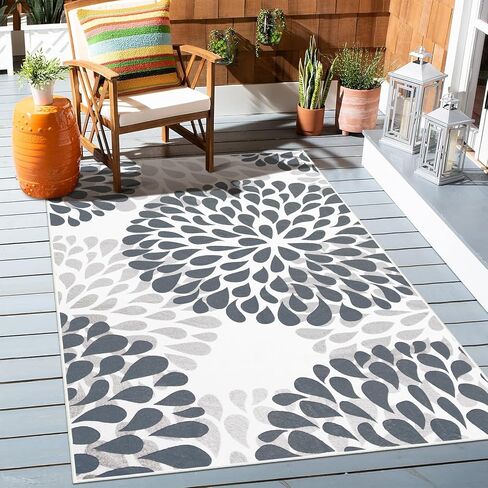 Washable Entryway Rugs Indoor - 2x3 Small Non-Slip Kitchen Rugs for Bedroom Botanical Print Floor Doormat for Bathroom Laundry Room Living Room Kids Room Multi Color in Saudi Arabia