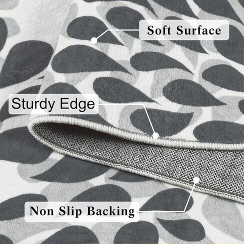 Washable Entryway Rugs Indoor - 2x3 Small Non-Slip Kitchen Rugs for Bedroom Botanical Print Floor Doormat for Bathroom Laundry Room Living Room Kids Room Multi Color in Saudi Arabia