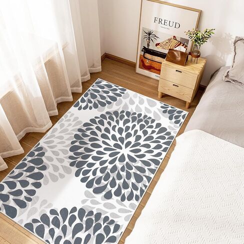 Washable Entryway Rugs Indoor - 2x3 Small Non-Slip Kitchen Rugs for Bedroom Botanical Print Floor Doormat for Bathroom Laundry Room Living Room Kids Room Multi Color in Saudi Arabia