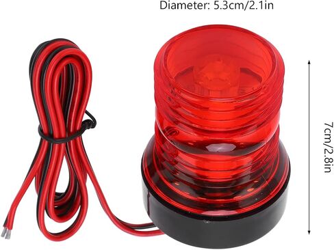 RiToEasysports Led ضوء الملاحة للقارب، ضوء أحمر 360 درجة ضوء مرساة دائري بالكامل ضوء بحري صارم للإبحار تيار مستمر 12 فولت ‑ 24 فولت للقوارب in Saudi Arabia