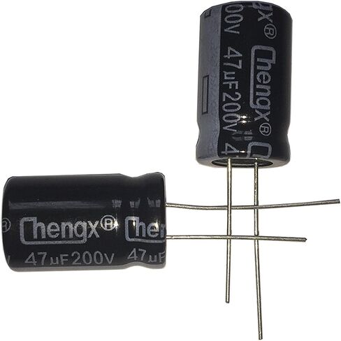 47 فائق التوهج 200 فولت 13X20 +/-20% +105 درجة مئوية 20 قطعة مكثفات كهربائية من الألومنيوم in Kuwait