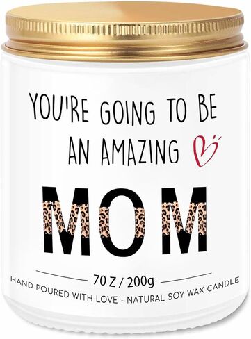 New Mom Gifts for Pregnant Women, Pregnancy Gift for Expecting Mom, 1st Mothers Day Gift for Mommy to Be, Maternity Gifts for First Time Moms Pregnant Friend Wife Daughter, Lavender Scented Candle 7oz in Saudi Arabia