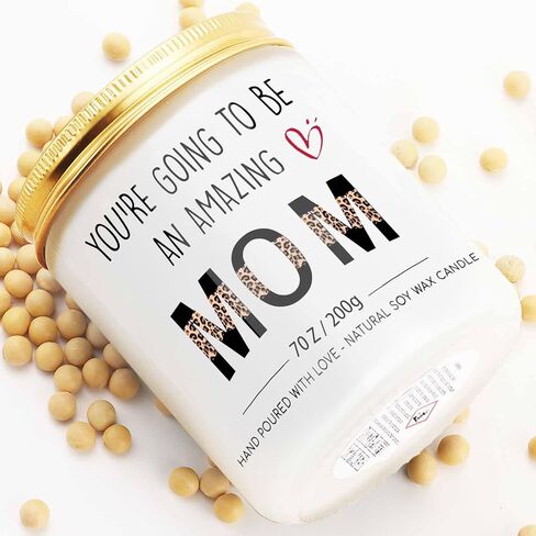 New Mom Gifts for Pregnant Women, Pregnancy Gift for Expecting Mom, 1st Mothers Day Gift for Mommy to Be, Maternity Gifts for First Time Moms Pregnant Friend Wife Daughter, Lavender Scented Candle 7oz in Saudi Arabia
