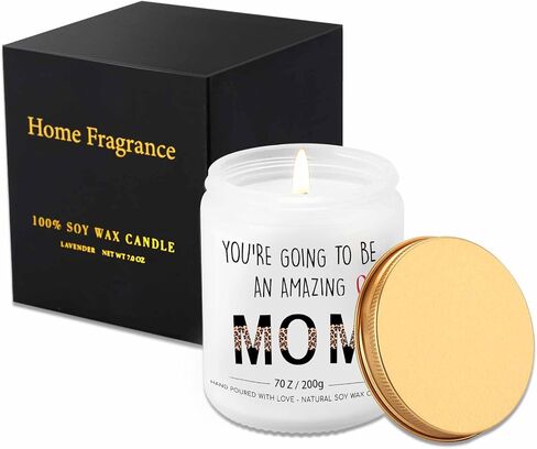 New Mom Gifts for Pregnant Women, Pregnancy Gift for Expecting Mom, 1st Mothers Day Gift for Mommy to Be, Maternity Gifts for First Time Moms Pregnant Friend Wife Daughter, Lavender Scented Candle 7oz in Saudi Arabia