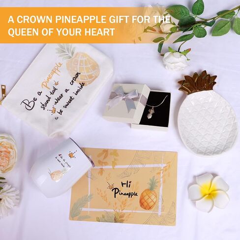 Pineapple Birthday Gifts for Women, Inspirational Pineapple Gifts for Pineapple Lovers, Get Well Soon Gifts Basket Care Package Unique Spa Gift Box with Blanket for You Her in Saudi Arabia