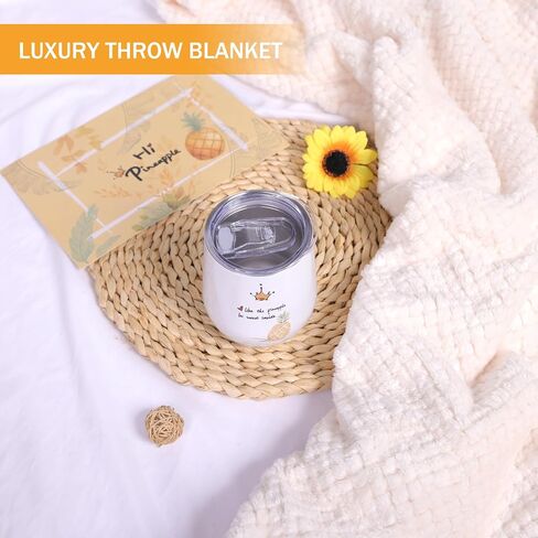Pineapple Birthday Gifts for Women, Inspirational Pineapple Gifts for Pineapple Lovers, Get Well Soon Gifts Basket Care Package Unique Spa Gift Box with Blanket for You Her in Saudi Arabia