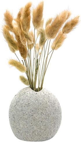 Handcrafted Stone Vase - Small Natural Stone Vase for Flowers - Elegant Home Decor and Gift Vase - Unique and Decorative Granite Stone Vase in Saudi Arabia