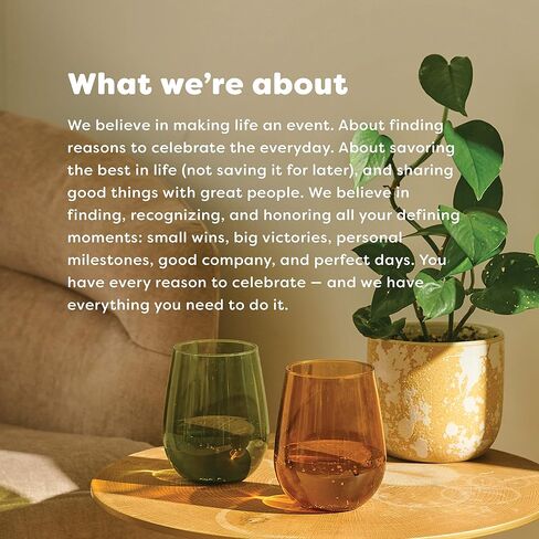 TOSSWARE Reserve 16oz Stemless Wine, Set of 24, Premium Quality, Tritan Dishwasher Safe & Heat Resistant Unbreakable Plastic Drinking Glasses in Saudi Arabia