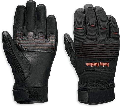 قفازات هارلي ديفيدسون للرجال، اسود - 97136-23VM in Kuwait