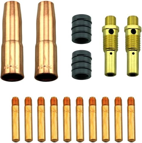 WeldingCity MIG Welding Gun Accessory Kit (.023") Contact Tip-Gas Nozzle-Gas Diffuser-Nozzle Adapter for Lincoln Magnum 200/250 and Tweco #2 180-250 Amp in Saudi Arabia