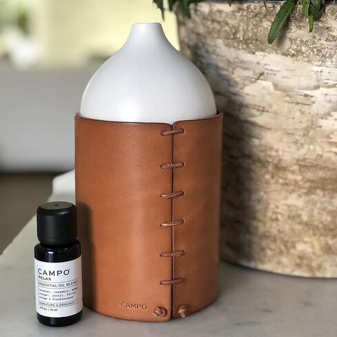 Campo - Ultrasonic Ceramic Essential Oil Diffuser | Natural, Non-Toxic Wellness (White) in Saudi Arabia