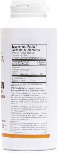 Ana Maria LaJusticia Collagen with Magnesium 180 Tabs - Healthy Teeth, Skin & Bones - Energy-Full - Gluten-Free - Easy-to-Use - Rejuvenates Your Skin & Strengthens Nervous System - from Spain in Saudi Arabia