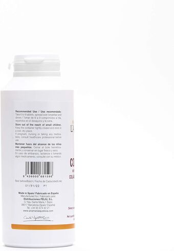 Ana Maria LaJusticia Collagen with Magnesium 180 Tabs - Healthy Teeth, Skin & Bones - Energy-Full - Gluten-Free - Easy-to-Use - Rejuvenates Your Skin & Strengthens Nervous System - from Spain in Saudi Arabia