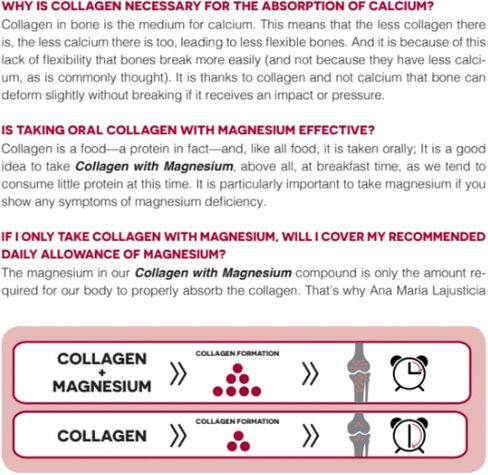 Ana Maria LaJusticia Collagen with Magnesium 180 Tabs - Healthy Teeth, Skin & Bones - Energy-Full - Gluten-Free - Easy-to-Use - Rejuvenates Your Skin & Strengthens Nervous System - from Spain in Saudi Arabia