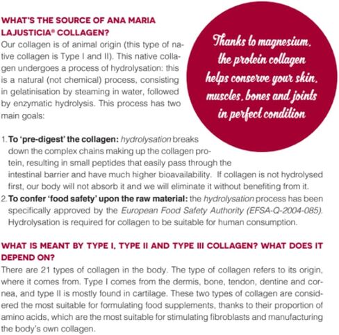 Ana Maria LaJusticia Collagen with Magnesium 180 Tabs - Healthy Teeth, Skin & Bones - Energy-Full - Gluten-Free - Easy-to-Use - Rejuvenates Your Skin & Strengthens Nervous System - from Spain in Saudi Arabia