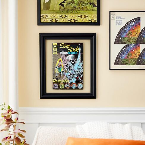 Comic Book & Magazine Float Frame (11" x 13") - Double-Glass Panes w/Black Frame in Saudi Arabia