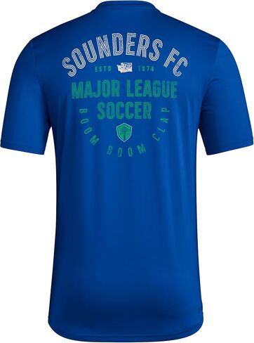 adidas Men's Seattle Sounders Fc Short Sleeve Pre-Game T-Shirt in Saudi Arabia
