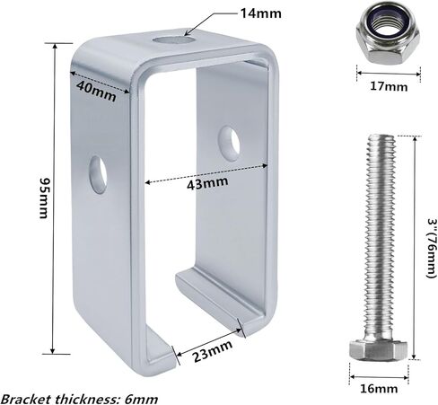 دعامة تعليق مسار عربة القنوات لأجهزة دعامة Unistrut، دعامات Strut Channe لجميع مسار عربة القنوات 1-5/8 بوصة (4 قطع) in Kuwait