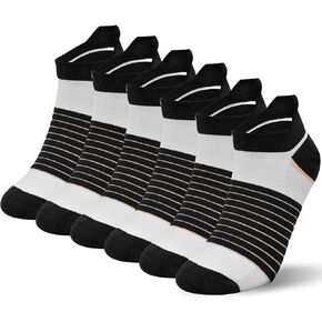 Compression Sport Running Socks For Women Men Seamless Cushion Ankle Socks Plantar Fasciitis Neuropathy Socks 3 Pairs