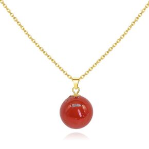 Nearawing Pearl Pendant Necklace for Women with Adjustable 925 Sterling Silver Gold-Plated Chain