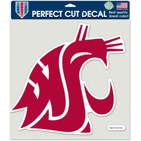 WinCraft Washington State University Cougars 8'' x 8'' Color Outdoor Vinyl Logo Decal
