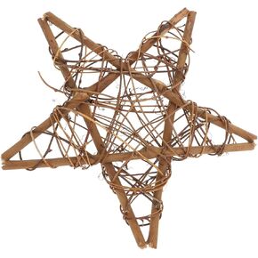Beavorty 2pcs Rattan Circle Floral Easter Wreath Floral Hoop Twig Wreath Grapevine Wreaths Wire Star Wreath Natural Door Reef Flowers Decoration Star Shaped Rattan Frame Branch Vine Garland