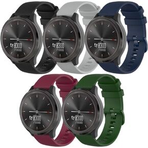 Band for Garmin Vivomove 3, Soft Silicone Replacement Watch Band for Garmin Vivomove 3 / Vivomove Luxe/Vivomove Style/Venu/Vivomove/Vivomove HR Sport Style (20mm Width) (No Tracker)