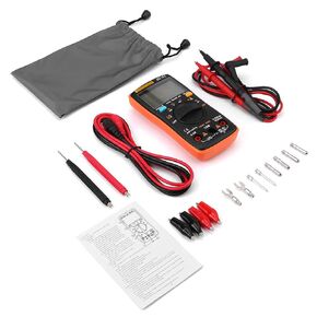 Digital Multimeter Autoranging, True-RMS Multimeter Leads Probes Clips for AC DC Voltage Ammeter Current Ohm Meter