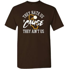 Xtreme Apparrel They Hate Us 'Cause They ain't Us Men's T-Shirt for Baseball Fans