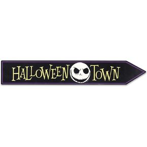 Open Road Brands Disney The Nightmare Before Christmas Jack's Week Wood Wall Decor - Fun Halloween Sign for Home Decorating in Saudi Arabia