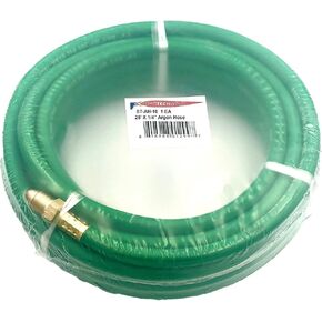 خرطوم غاز الأرجون لمقياس تدفق اللحام MIG/TIG 1/4 بوصة، 5/8 بوصة × 18 ذكر، تركيبات NPT، خرطوم خامل (50 قدمًا)