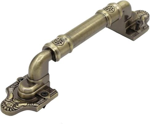 Sliding Barn Door Pull Handle Hardware for Wooden Garden Gate Shed Cabinet Door Large Wooden Door Handle Antique doorknob Vintage Door Handle (2, Bronze Tone7.87in) in Saudi Arabia