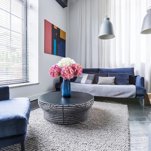 3Pcs 21" Hydrangea Artificial Flowers, Large Real Touch Hydrangea, Lifelike Faux Blue hydrangeas, Fake Hydrangea Stems Perfect for Home Decor, Wedding, Party, Christmas,Centerpiece Decor- Blue in Kuwait