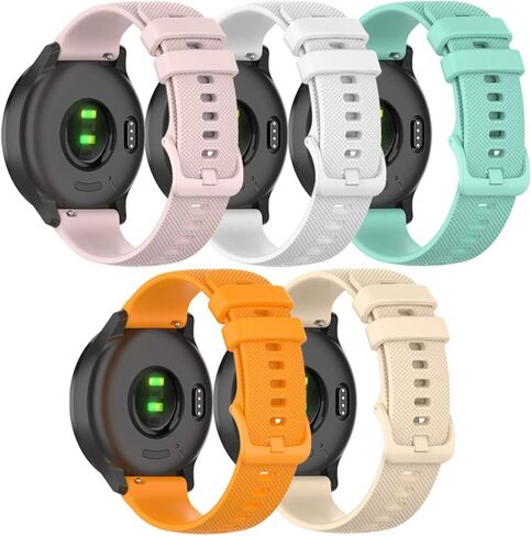 حزام لـ Garmin Vivomove 3، سوار ساعة بديل من السيليكون الناعم لـ Garmin Vivomove 3 / Vivomove Luxe/Vivomove Style/Venu/Vivomove/Vivomove HR Sport Style (عرض 20 ملم) (بدون متعقب) in Kuwait