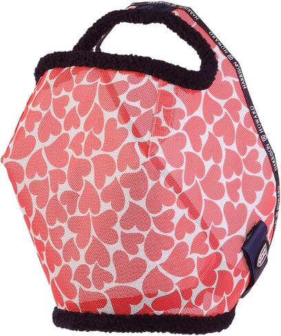 Harrison Howard All Round Mesh Horse Fly Mask UV Protective with Fleece Padded Edging and Fun Prints Forelock Opening Design Mask for Horse Hearts Large in Kuwait