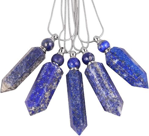 TUMBEELLUWA Essential Oil Diffuser Aromatherapy Stone Pendant Necklace for Unisex,Healing Crystal Point Gemstone Necklace for Women and Men, Fluorite Stone in Saudi Arabia