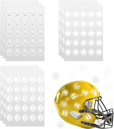 300 Pcs Football Helmet Decal Football Stickers Self Adhesive Helmet Stickers for Youth Hockey Baseball Softball Batting Vinyl Decal in Saudi Arabia