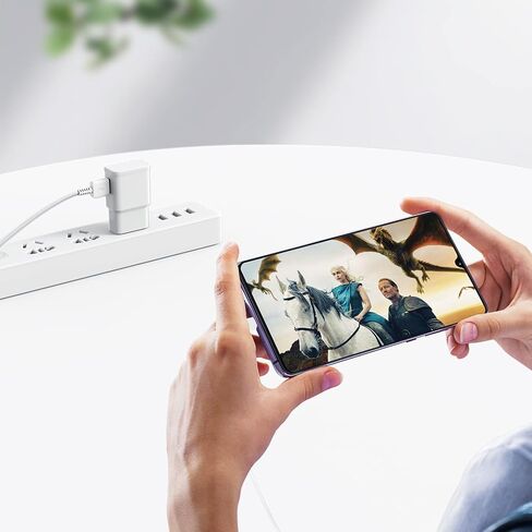 Type C Charger Fast Charging, 3Pack USB C Android Phone Wall Charger Block & 6ft Charge Cable Cord, for Samsung Galaxy S10 Plus/ S10e/ S9/ S8 (PLUS, Active), S22/ S21/ S20 (Ultra/ +), Note 10 9 8 in Kuwait