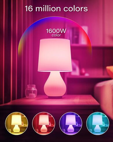 Avatar Controls 4 Pack E12 Smart LED Light Bulb, 5W Alexa Small Base Candelabra Bulbs, Wi-Fi Ceiling Fan Bulbs Color Changing Timer Music Sync, 2700-6500K in Saudi Arabia