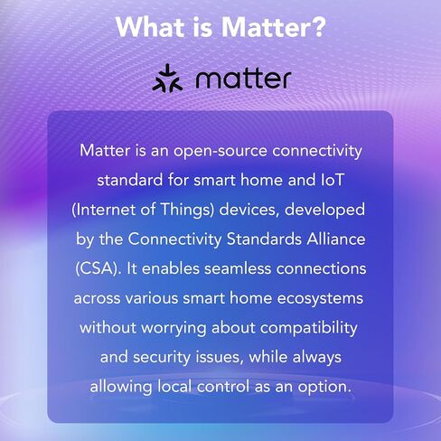 PARTPHONER Matter Smart LED Light Bulb Work with Google Home/Alexa/Apple Home/SmartThings/Siri, A19 E26 800LM Color Changing Light Bulb with Music Sync, Smart Home Integration, 2.4Ghz WiFi 2 Pack in Saudi Arabia